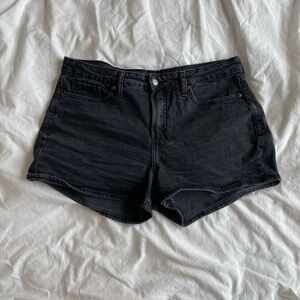 Classic Black Denim Women's Shorts